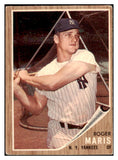 1962 Topps Baseball #001 Roger Maris Yankees VG-EX 522173