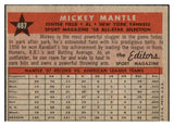 1958 Topps Baseball #487 Mickey Mantle A.S. Yankees EX-MT oc 522181