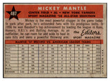 1958 Topps Baseball #487 Mickey Mantle A.S. Yankees VG-EX 522182