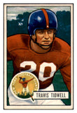 1951 Bowman Football #019 Travis Tidwell Giants EX 522185