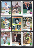 1973 Topps Baseball Near Set (No Schmidt) Clemente Mays Aaron 522206