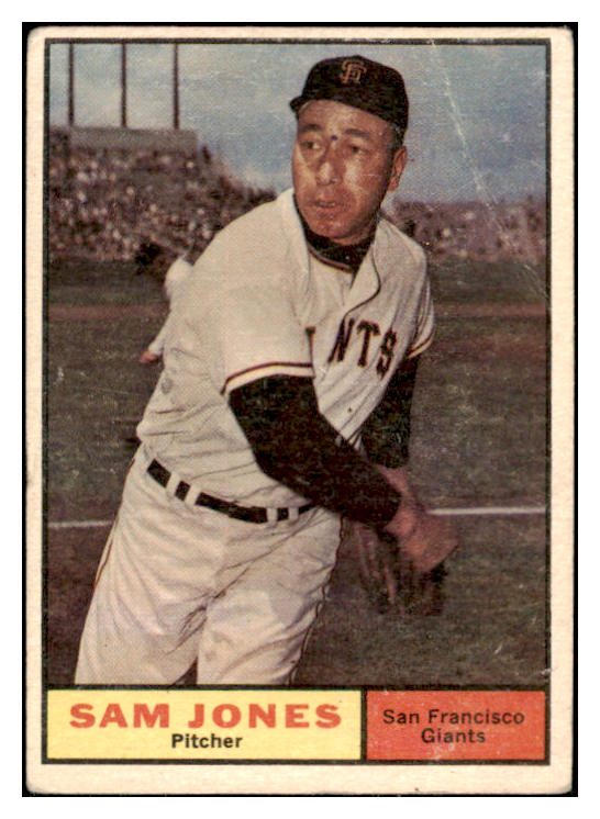 1961 Topps Baseball #555 Sam Jones Giants GD-VG 522214