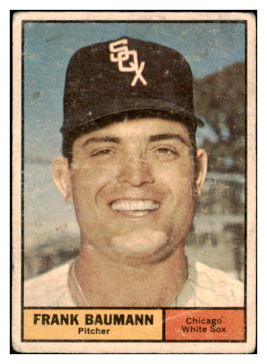 1961 Topps Baseball #550 Frank Baumann White Sox Good 522215