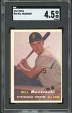 1957 Topps Baseball #024 Bill Mazeroski Pirates SGC 4.5 VG-EX+ 522259