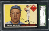 1955 Topps Baseball #210 Duke Snider Dodgers SGC 4.5 VG-EX+ 522261