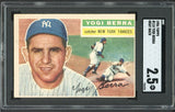 1956 Topps Baseball #110 Yogi Berra Yankees SGC 2.5 GD+ Gray 522263