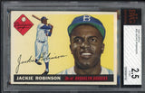 1955 Topps Baseball #050 Jackie Robinson Dodgers BVG 2.5 GD-VG 522290