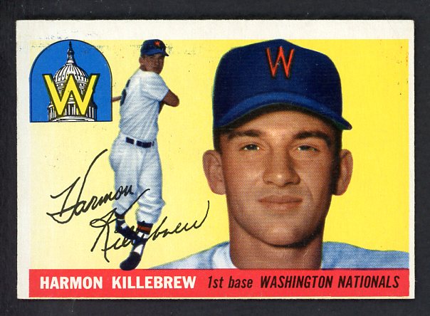 1955 Topps Baseball #124 Harmon Killebrew Senators VG-EX 522291