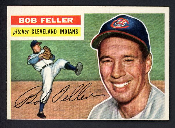 1956 Topps Baseball #200 Bob Feller Indians EX 522293