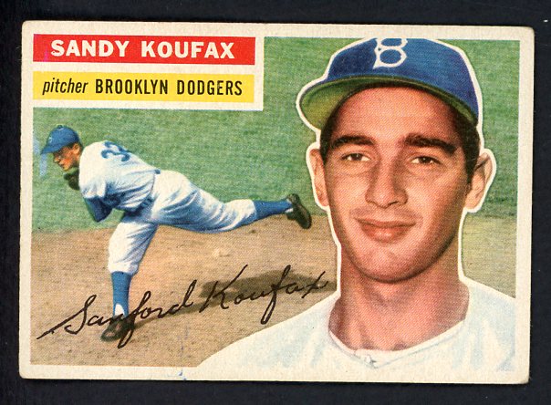 1956 Topps Baseball #079 Sandy Koufax Dodgers VG-EX White 522301