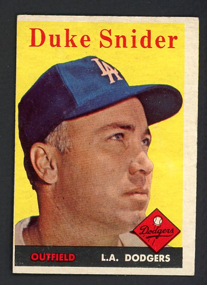 1958 Topps Baseball #088 Duke Snider Dodgers VG-EX 522310