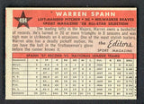 1958 Topps Baseball #494 Warren Spahn A.S. Braves EX-MT 522313