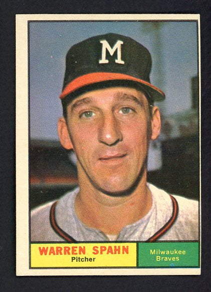 1961 Topps Baseball #200 Warren Spahn Braves VG-EX 522316