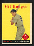 1958 Topps Baseball #162 Gil Hodges Dodgers VG-EX 522320