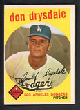 1959 Topps Baseball #387 Don Drysdale Dodgers VG-EX 522323