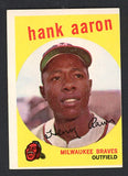 1959 Topps Baseball #380 Hank Aaron Braves VG-EX 522324