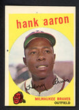 1959 Topps Baseball #380 Hank Aaron Braves VG-EX 522326