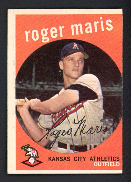 1959 Topps Baseball #202 Roger Maris A's VG-EX 522328