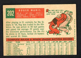 1959 Topps Baseball #202 Roger Maris A's VG-EX 522328