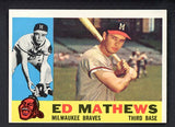 1960 Topps Baseball #420 Eddie Mathews Braves VG-EX 522332