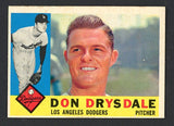 1960 Topps Baseball #475 Don Drysdale Dodgers VG-EX 522333