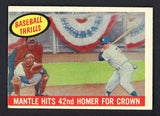 1959 Topps Baseball #461 Mickey Mantle IA Yankees VG-EX 522343