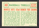 1959 Topps Baseball #461 Mickey Mantle IA Yankees VG-EX 522343