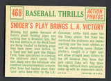 1959 Topps Baseball #468 Duke Snider IA Dodgers VG-EX 522345