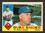 1960 Topps Baseball #493 Duke Snider Dodgers EX 522346