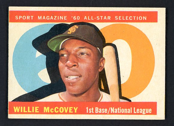 1960 Topps Baseball #554 Willie McCovey A.S. Giants VG-EX 522348