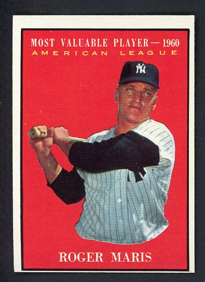 1961 Topps Baseball #478 Roger Maris MVP Yankees EX 522356