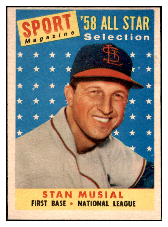 1958 Topps Baseball #476 Stan Musial A.S. Cardinals EX-MT 522364