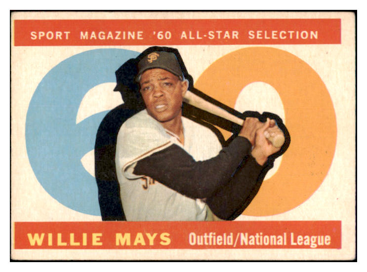 1960 Topps Baseball #564 Willie Mays A.S. Giants VG-EX 522374