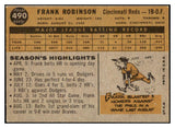 1960 Topps Baseball #490 Frank Robinson Reds VG-EX 522375