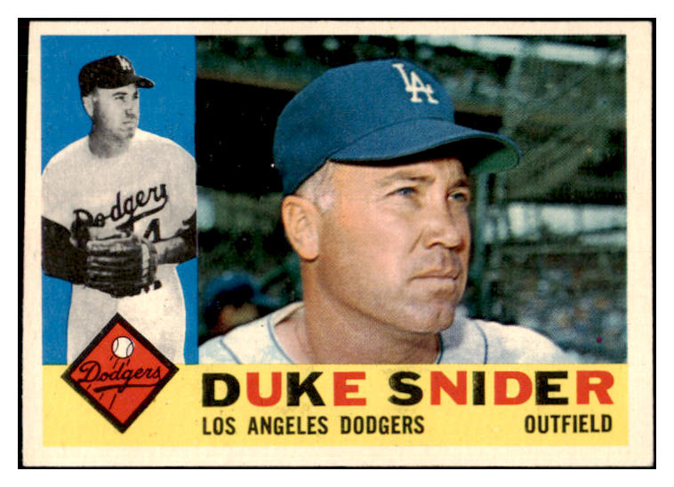 1960 Topps Baseball #493 Duke Snider Dodgers EX-MT 522378