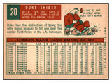 1959 Topps Baseball #020 Duke Snider Dodgers EX-MT 522383