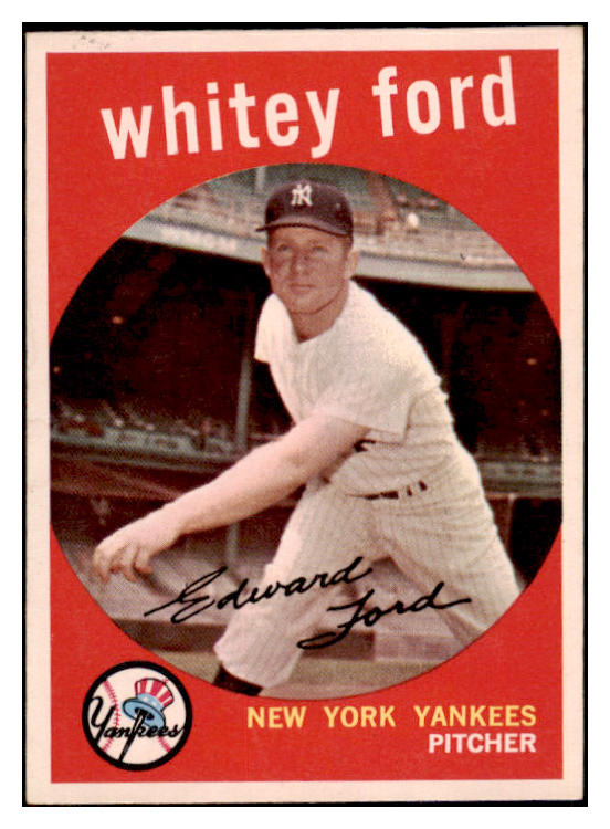 1959 Topps Baseball #430 Whitey Ford Yankees EX-MT 522385