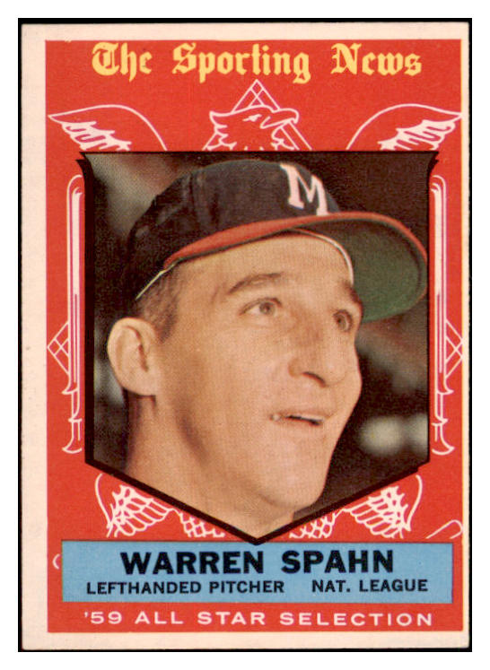 1959 Topps Baseball #571 Warren Spahn A.S. Braves EX-MT 522391