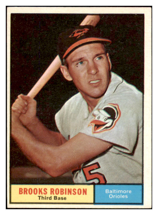 1961 Topps Baseball #010 Brooks Robinson Orioles EX-MT 522395