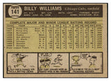 1961 Topps Baseball #141 Billy Williams Cubs EX-MT 522396