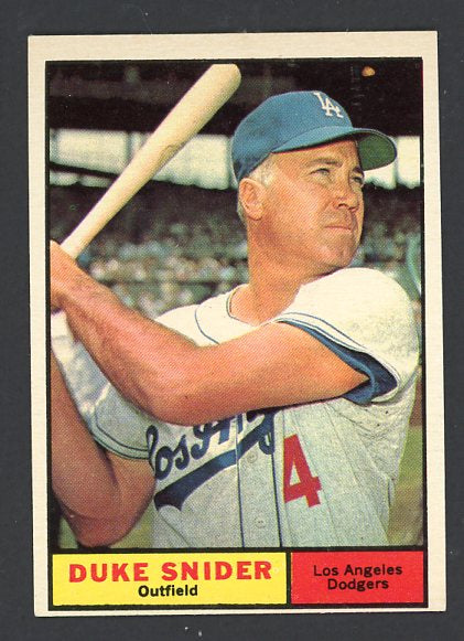 1961 Topps Baseball #443 Duke Snider Dodgers EX-MT 522402