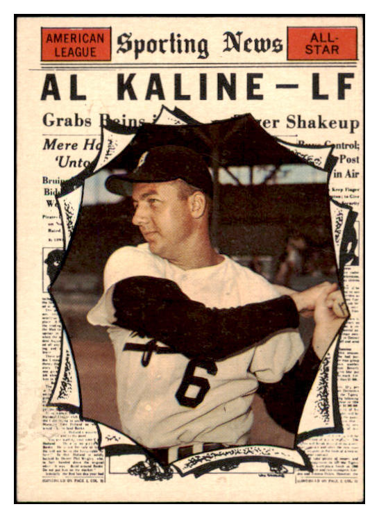 1961 Topps Baseball #580 Al Kaline A.S. Tigers EX-MT 522405