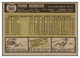 1961 Topps Baseball #360 Frank Robinson Reds EX-MT 522412