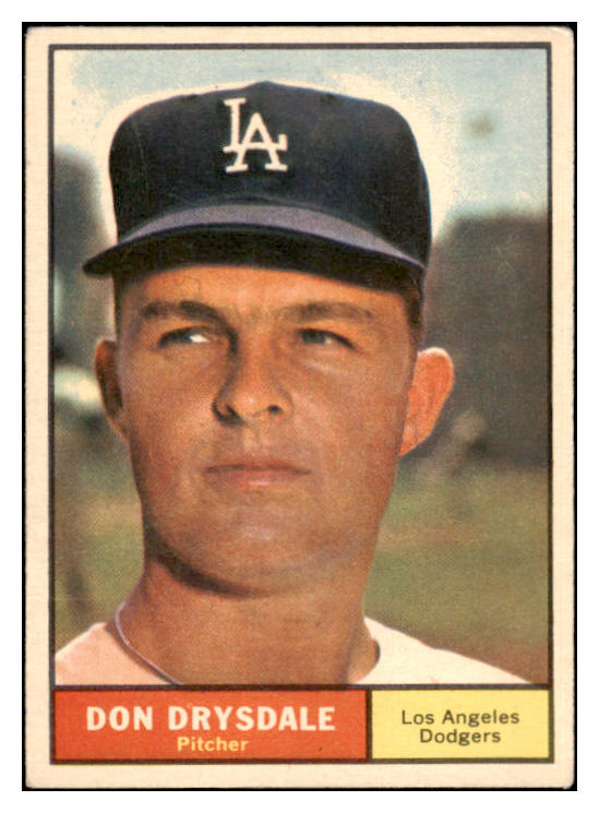 1961 Topps Baseball #260 Don Drysdale Dodgers VG-EX 522413