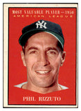 1961 Topps Baseball #471 Phil Rizzuto MVP Yankees VG-EX 522415