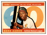 1960 Topps Baseball #566 Hank Aaron A.S. Braves EX-MT 522417