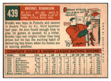 1959 Topps Baseball #439 Brooks Robinson Orioles EX-MT 522418