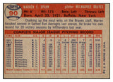 1957 Topps Baseball #090 Warren Spahn Braves EX-MT 522431