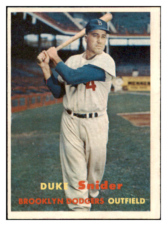1957 Topps Baseball #170 Duke Snider Dodgers EX-MT 522432