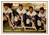 1957 Topps Baseball #400 Roy Campanella Duke Snider Gil Hodges EX-MT 522434